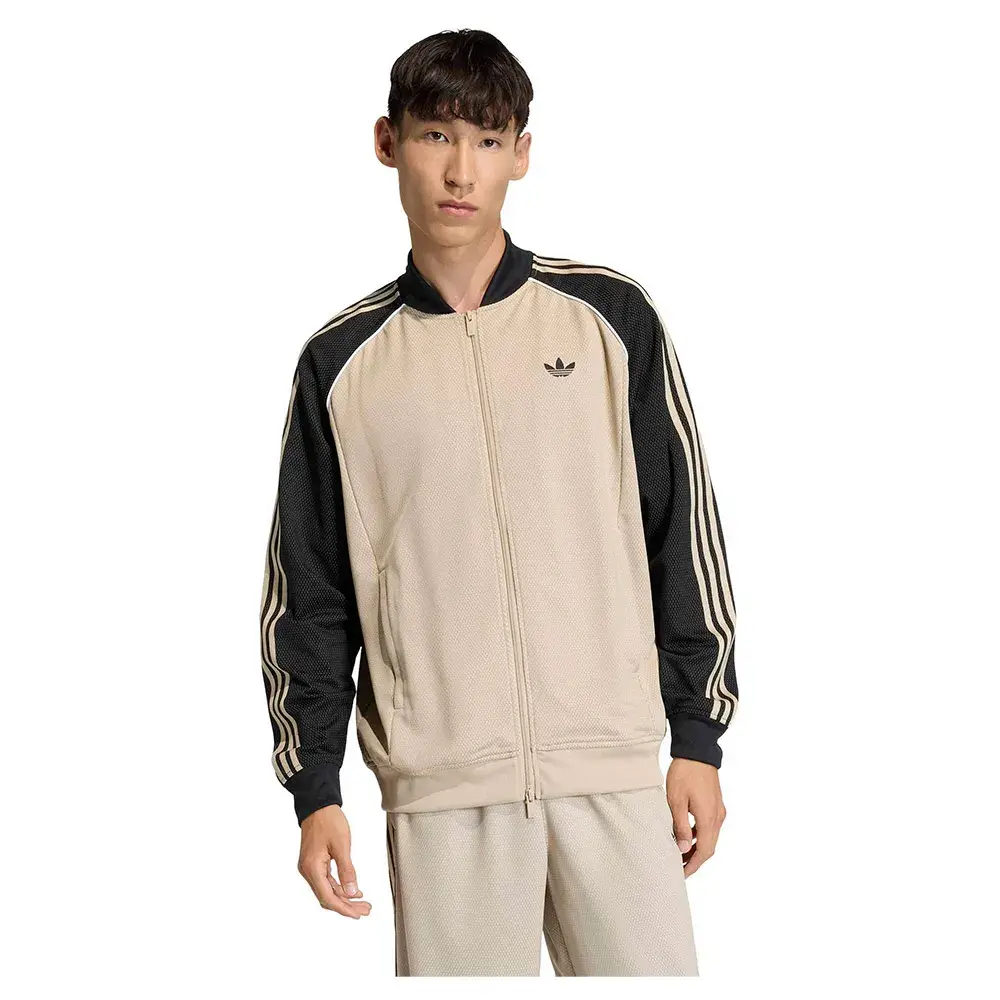 adidas Originals Свитшот на молнии с сетчатой вставкой свободного кроя