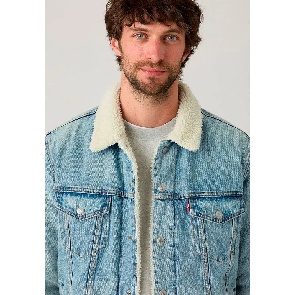 Джинсовая куртка Levi´s ® Sherpa Type 3 Trucker с меховой подкладкой