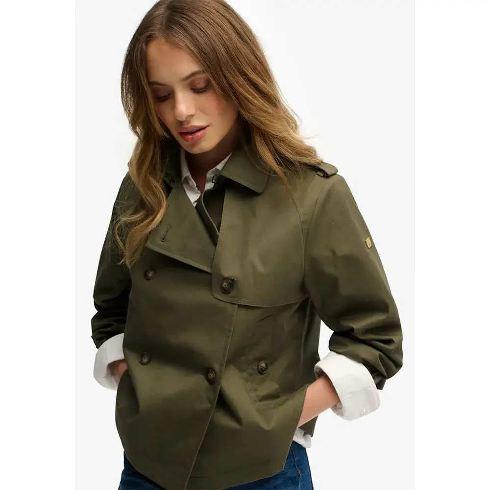 Superdry Короткое тренч-пальто