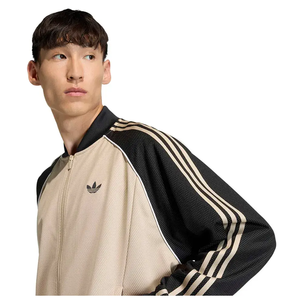 adidas Originals Свитшот на молнии с сетчатой вставкой свободного кроя