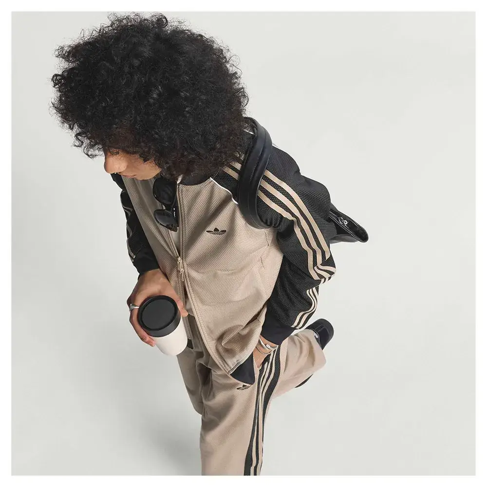 adidas Originals Свитшот на молнии с сетчатой вставкой свободного кроя