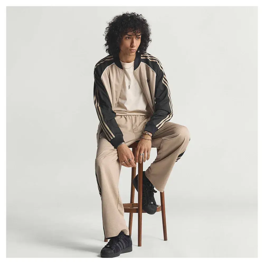 adidas Originals Свитшот на молнии с сетчатой вставкой свободного кроя